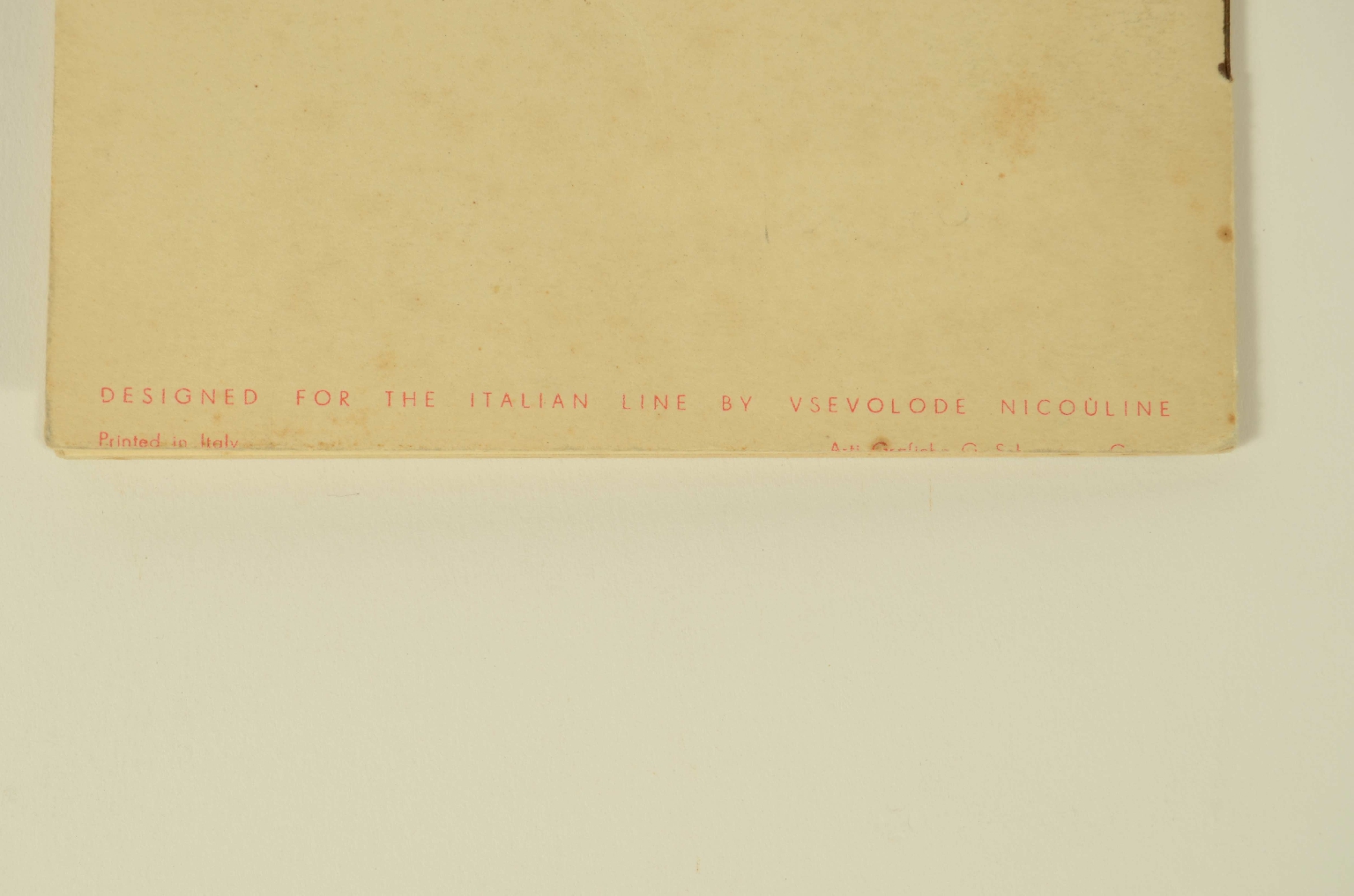 Transatlantico REX/R312-Lista Passeggeri