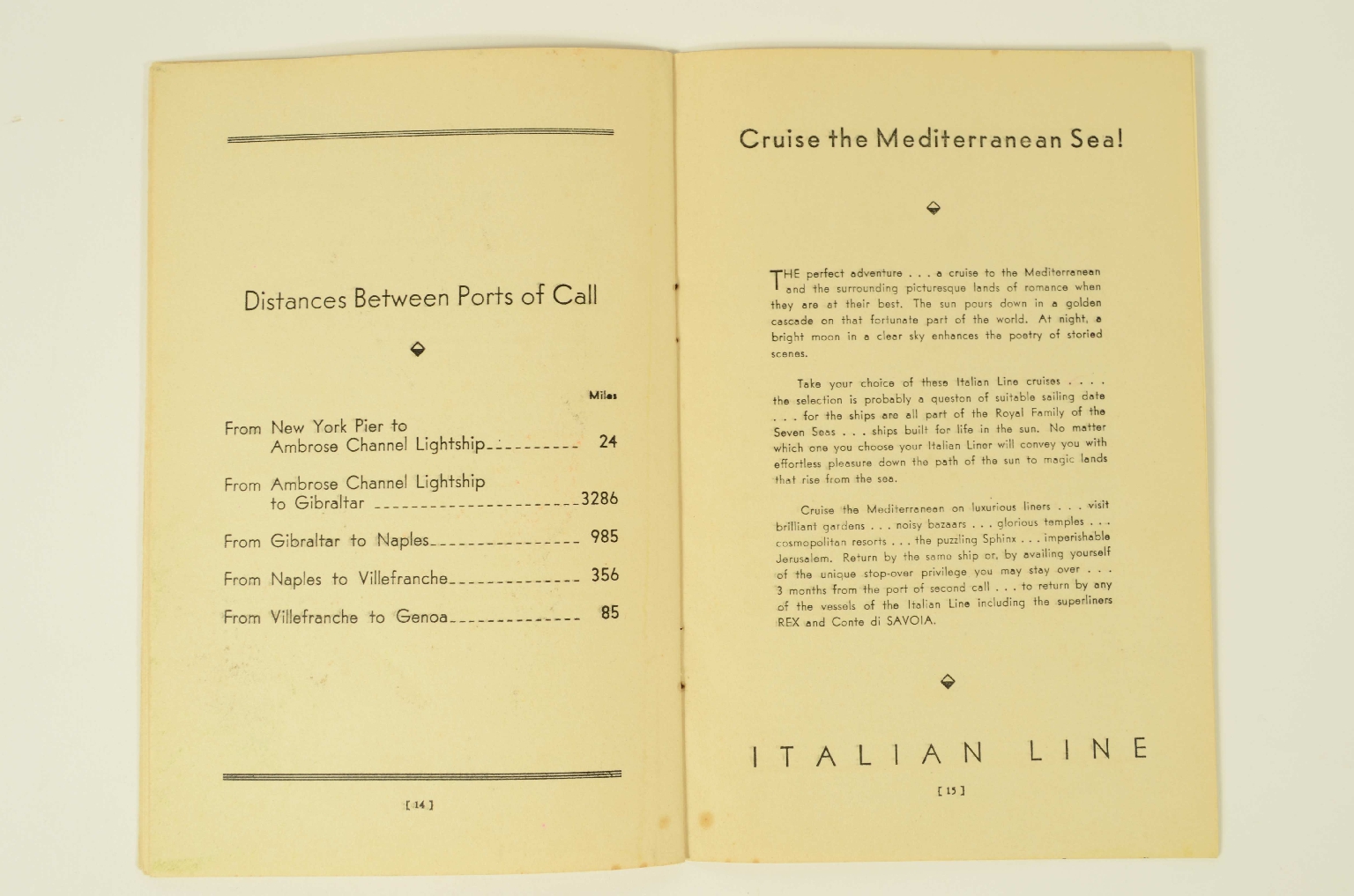 Transatlantico REX/R312-Lista Passeggeri