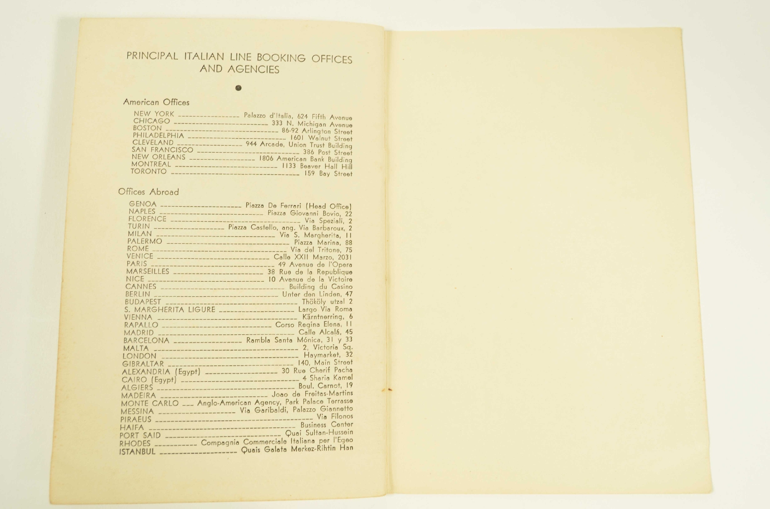 SS REX/R314a-Passenger List