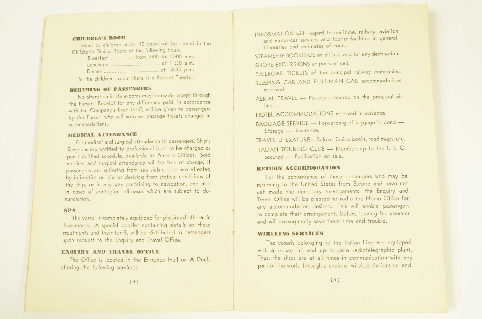 Transatlantico REX/R314a-Lista Passeggeri