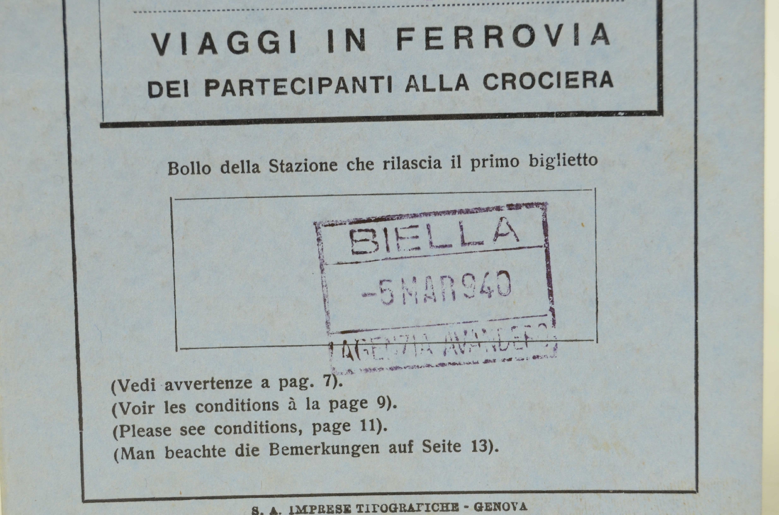 Transatlantico REX/R319-Viaggi in Ferrovia