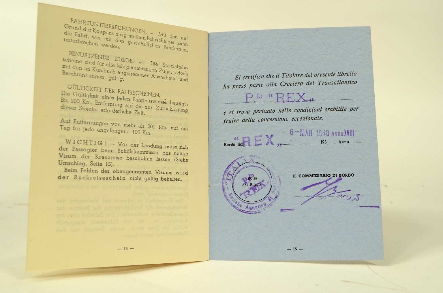 SS REX/R319-Railroid Journey