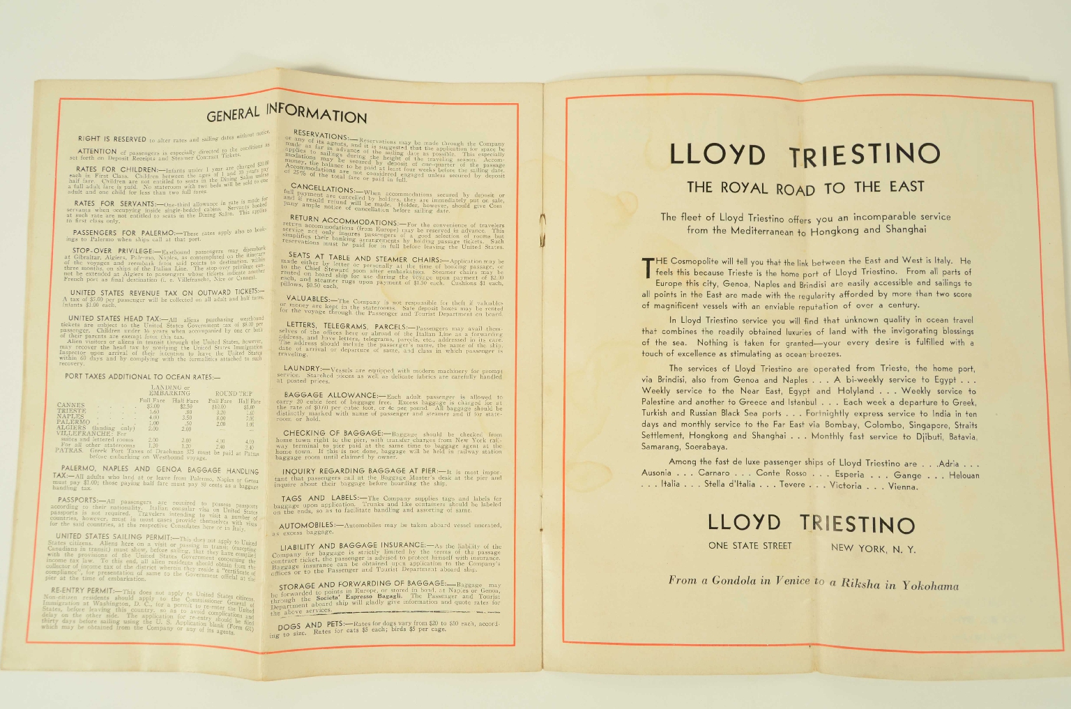 Transatlantico REX/R362-Listino Prezzi