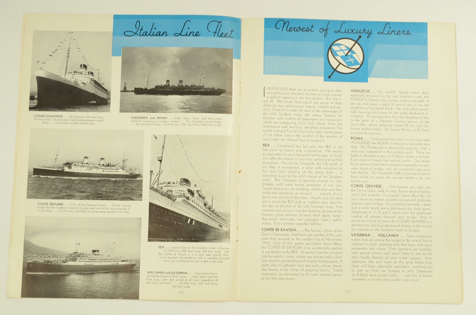 Transatlantico REX/R367-Brochure