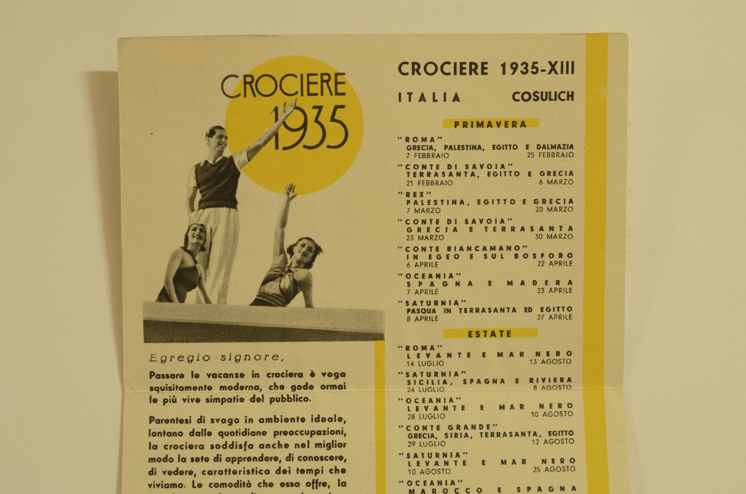 Transatlantico REX/R383-Programma Crociere