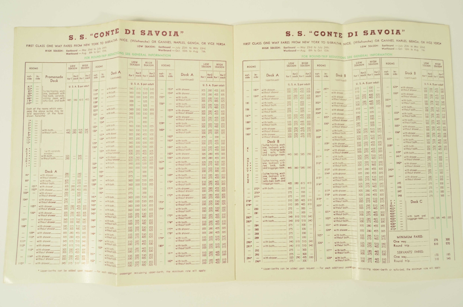 Transatlantico REX/R396-Brochure