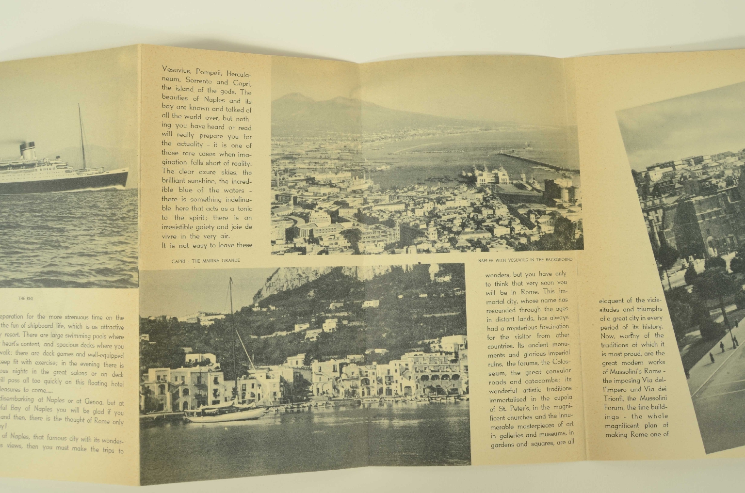 Transatlantico REX/R397-Pieghevole Pubblicitario