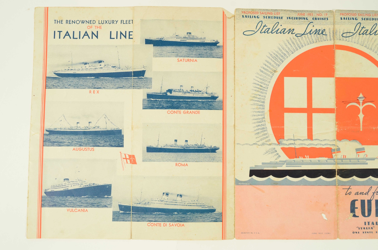 Transatlantico REX/R399-Programma di Viaggio