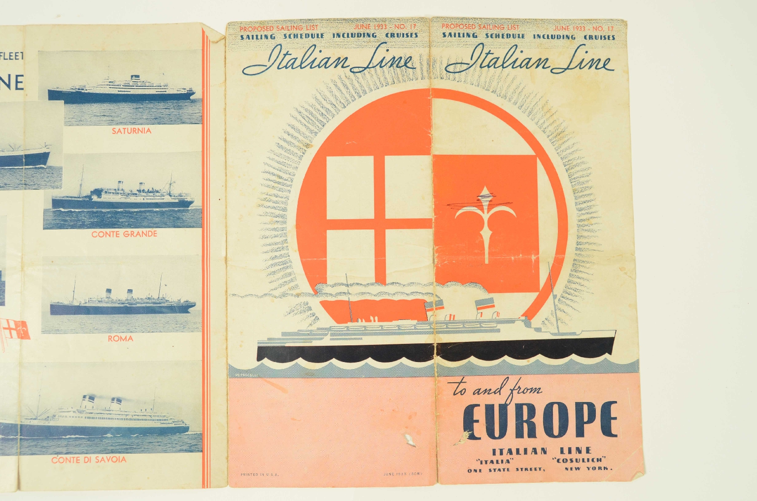 Transatlantico REX/R399-Programma di Viaggio