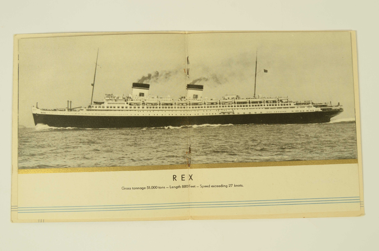 Transatlantico REX/R545-Piccolo Opuscolo