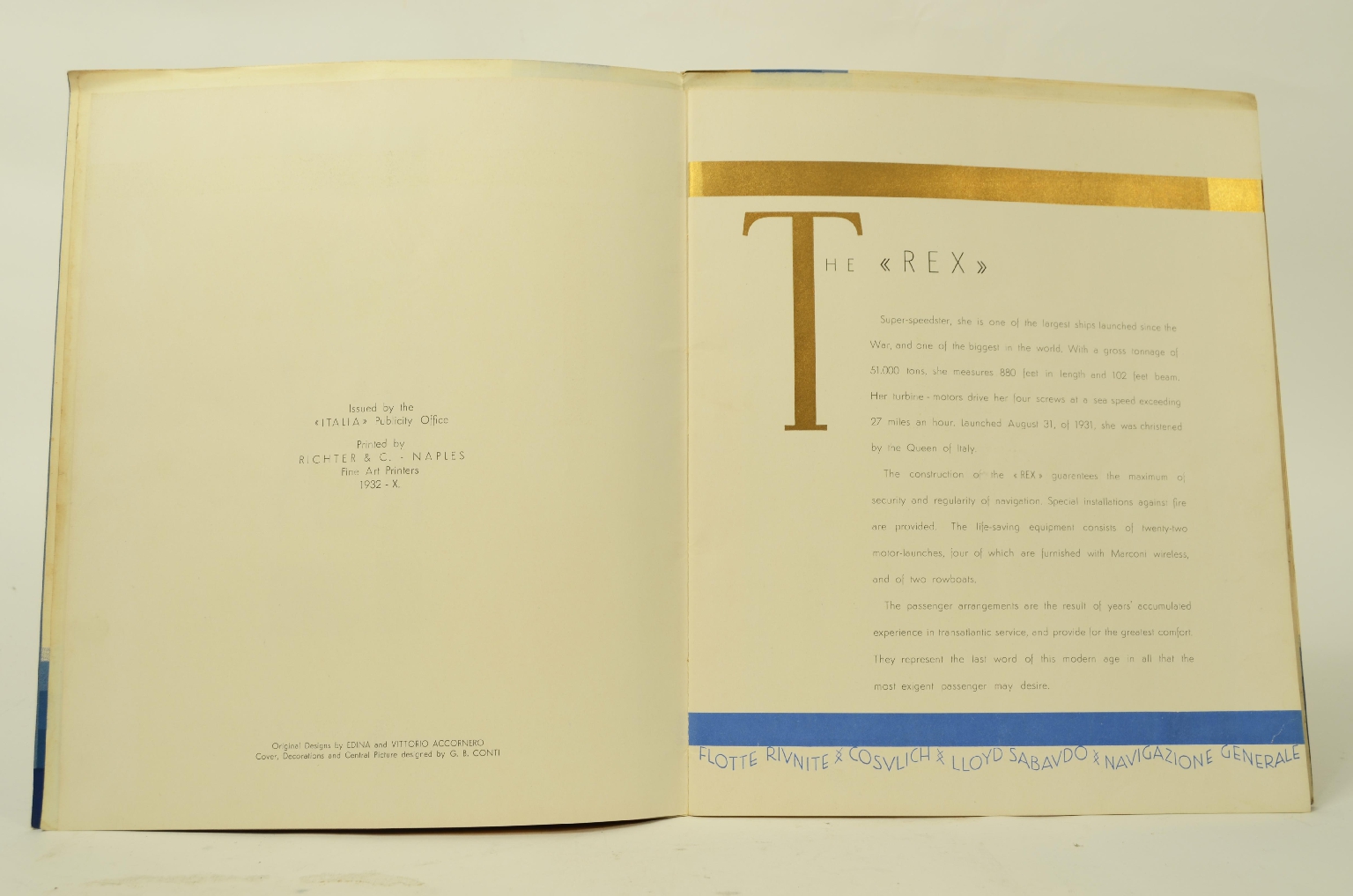 Transatlantico REX/R548-Brochure REX