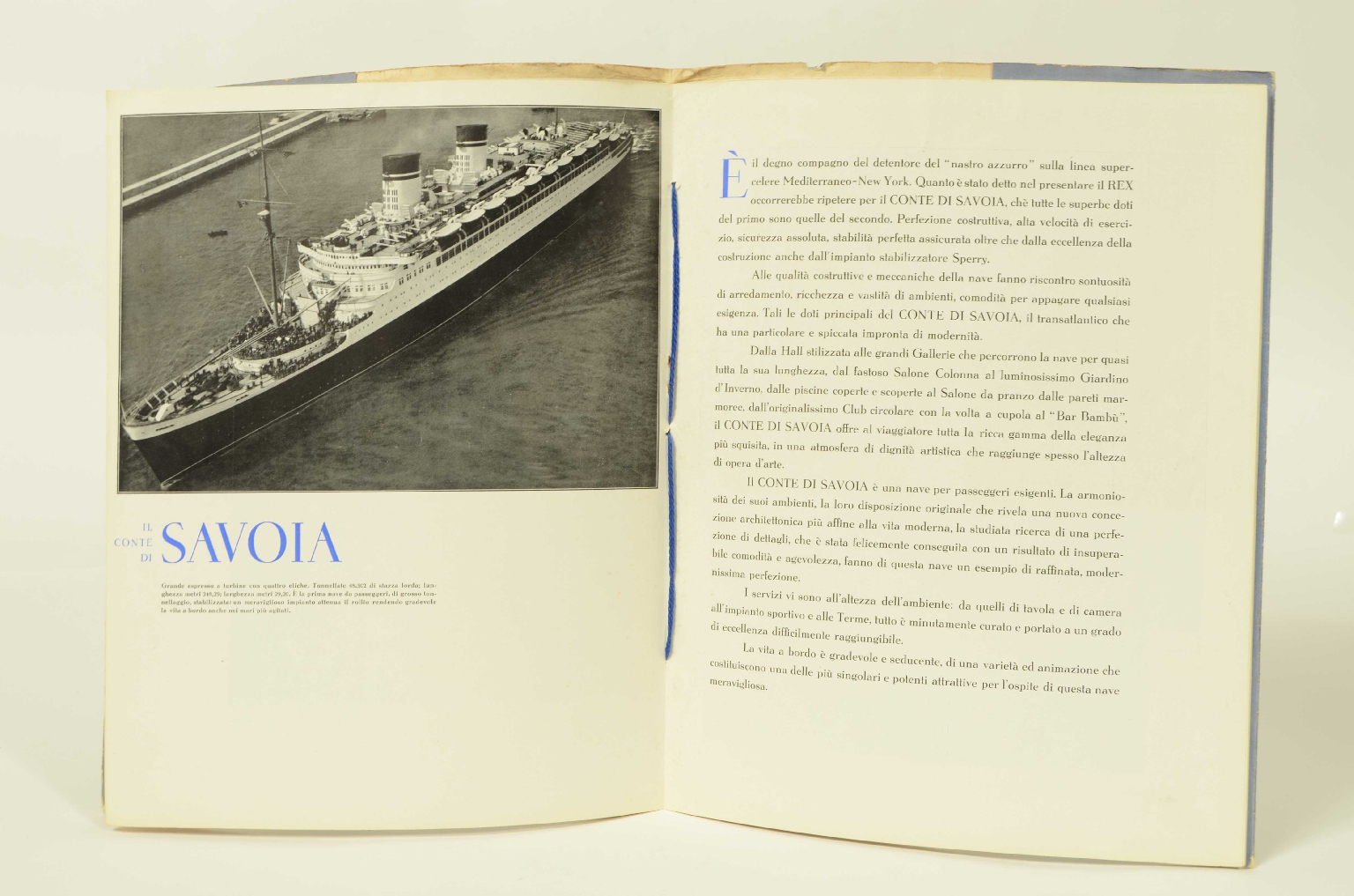 Transatlantico REX/R556-Depliant Illustrativo