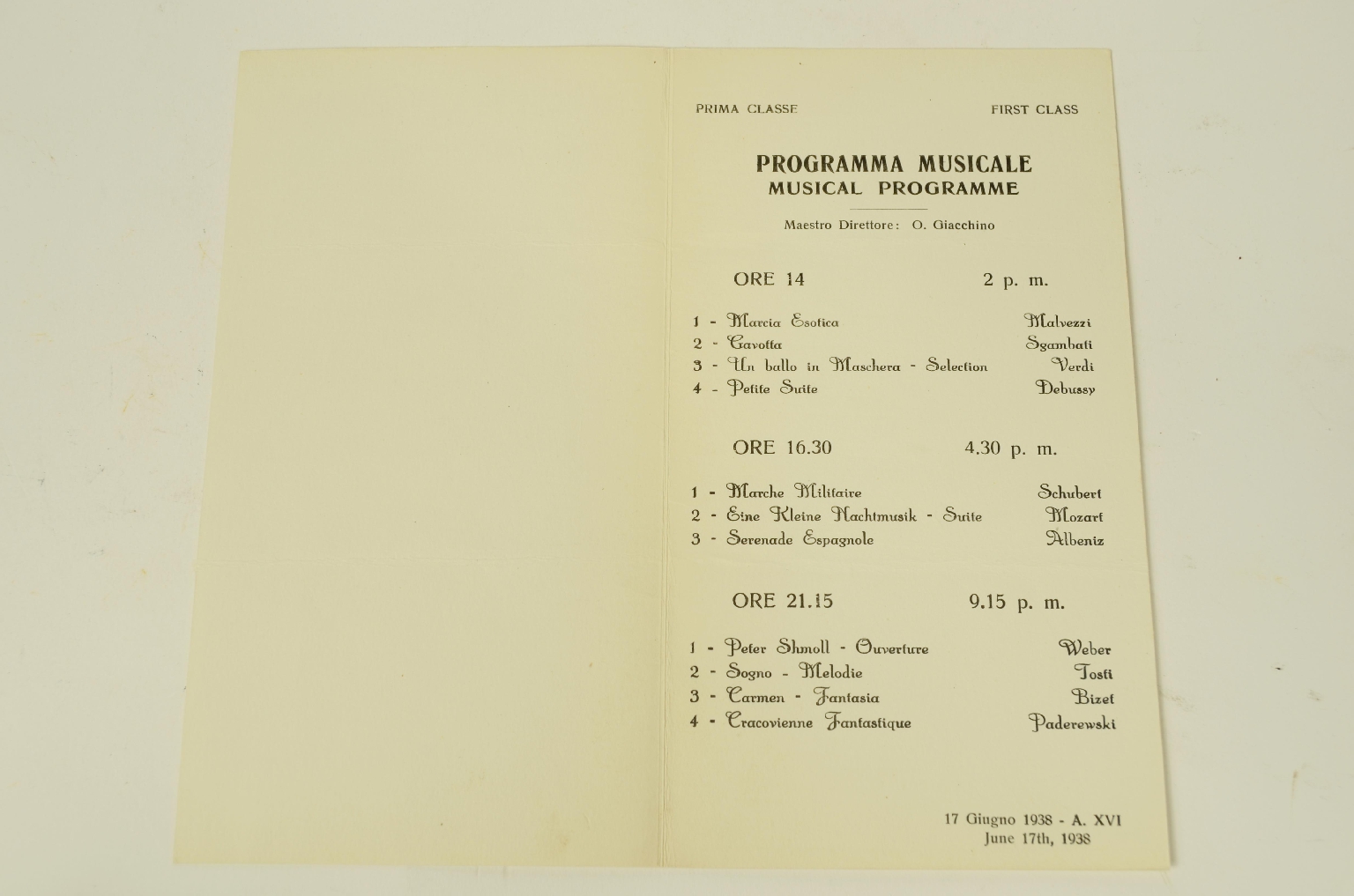 SS REX/R562-Musical Program