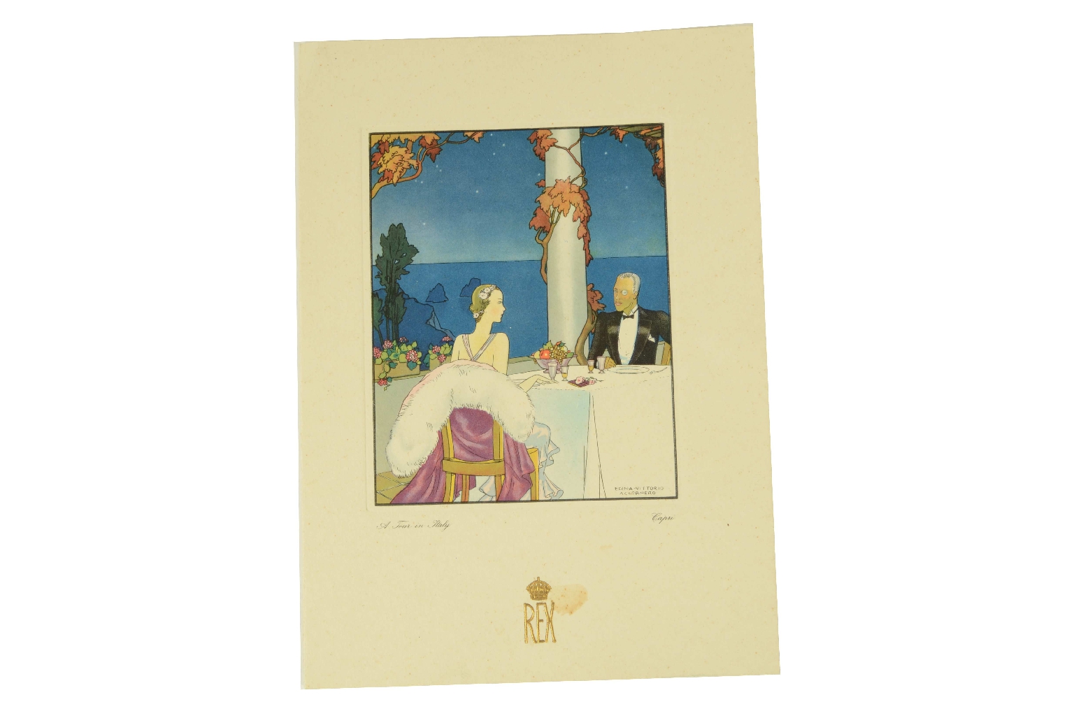 SS REX/R568-First-Class Menu