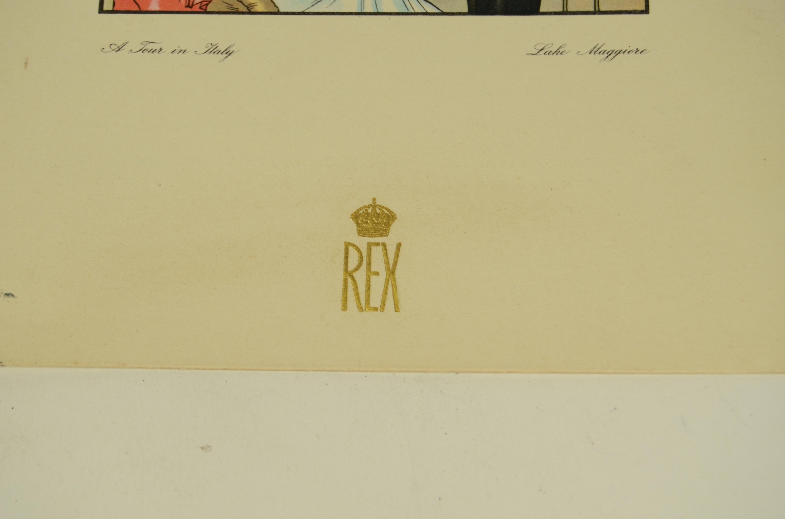 SS REX/R570-First Class Menu