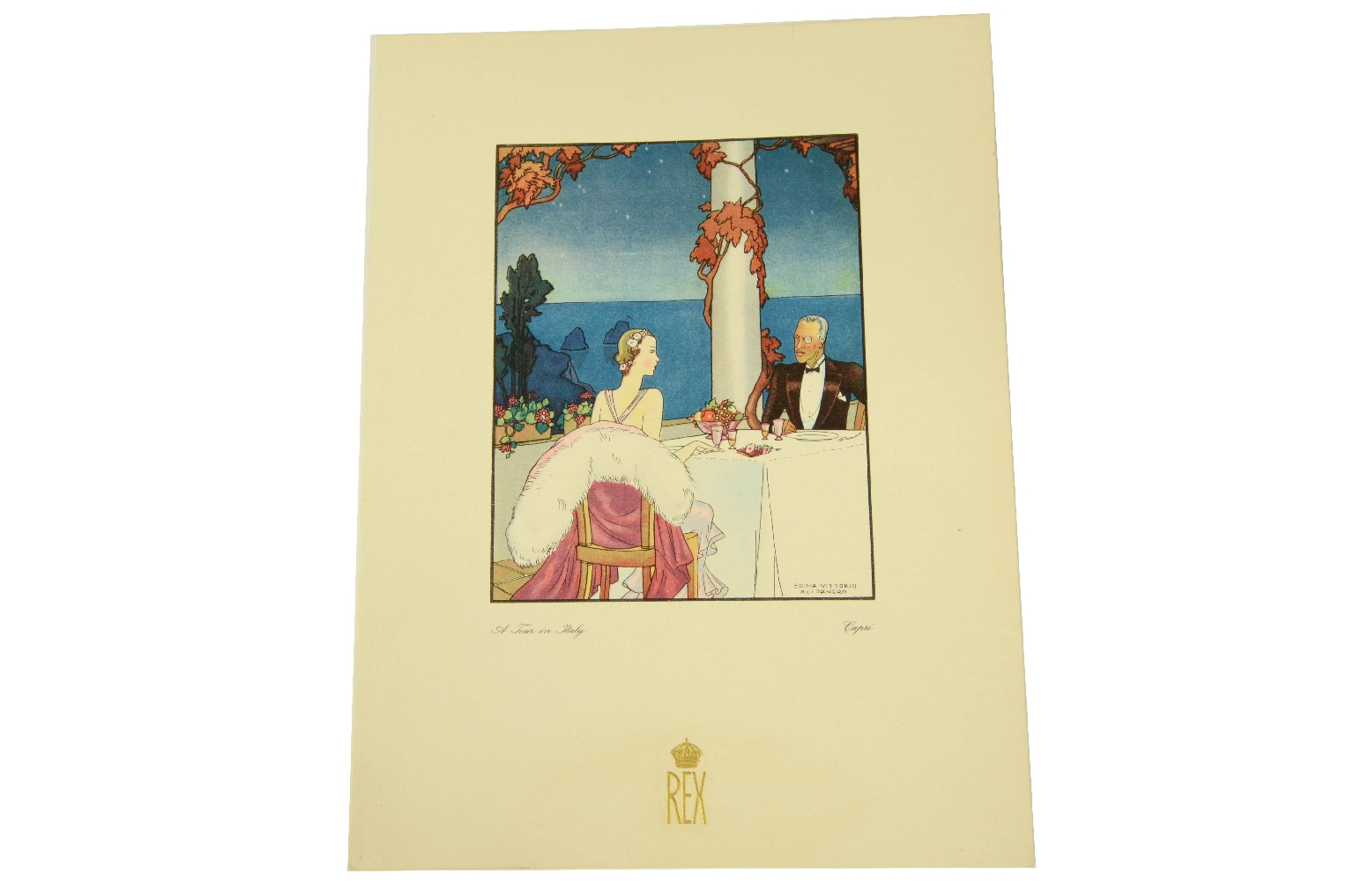 SS REX/R574-First-Class Menu REX