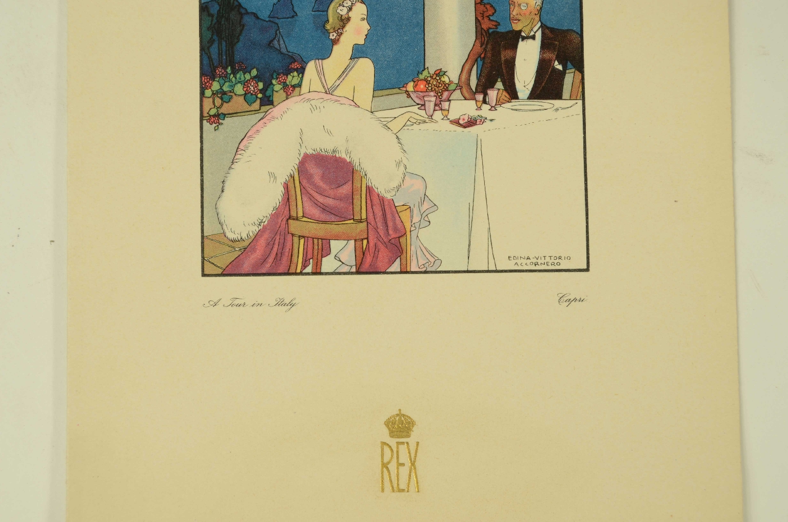 SS REX/R574-First-Class Menu REX