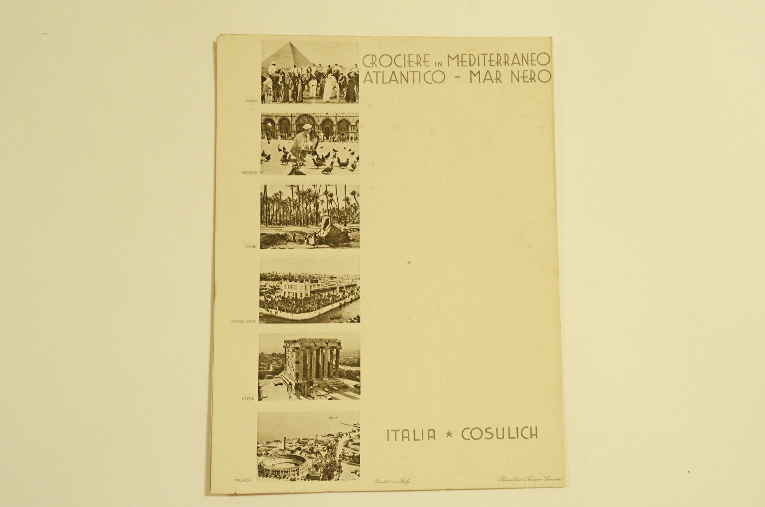 Transatlantico REX/R578-Menu del 1935