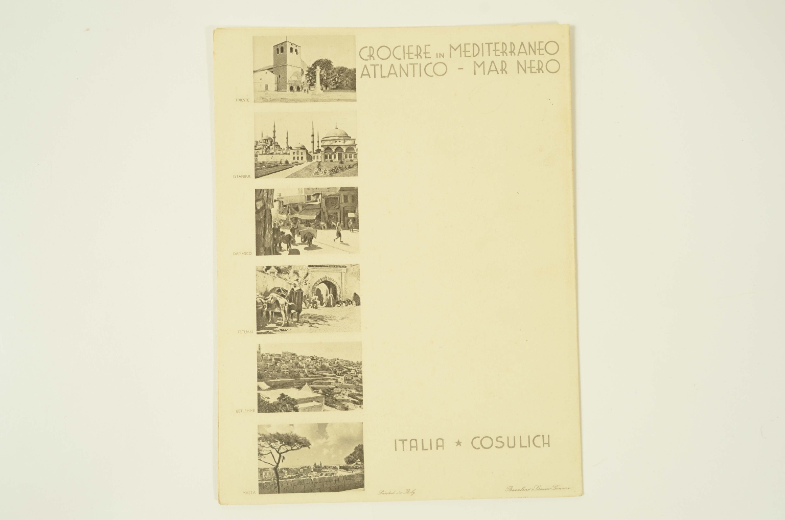 Transatlantico REX/R579-Menu del REX