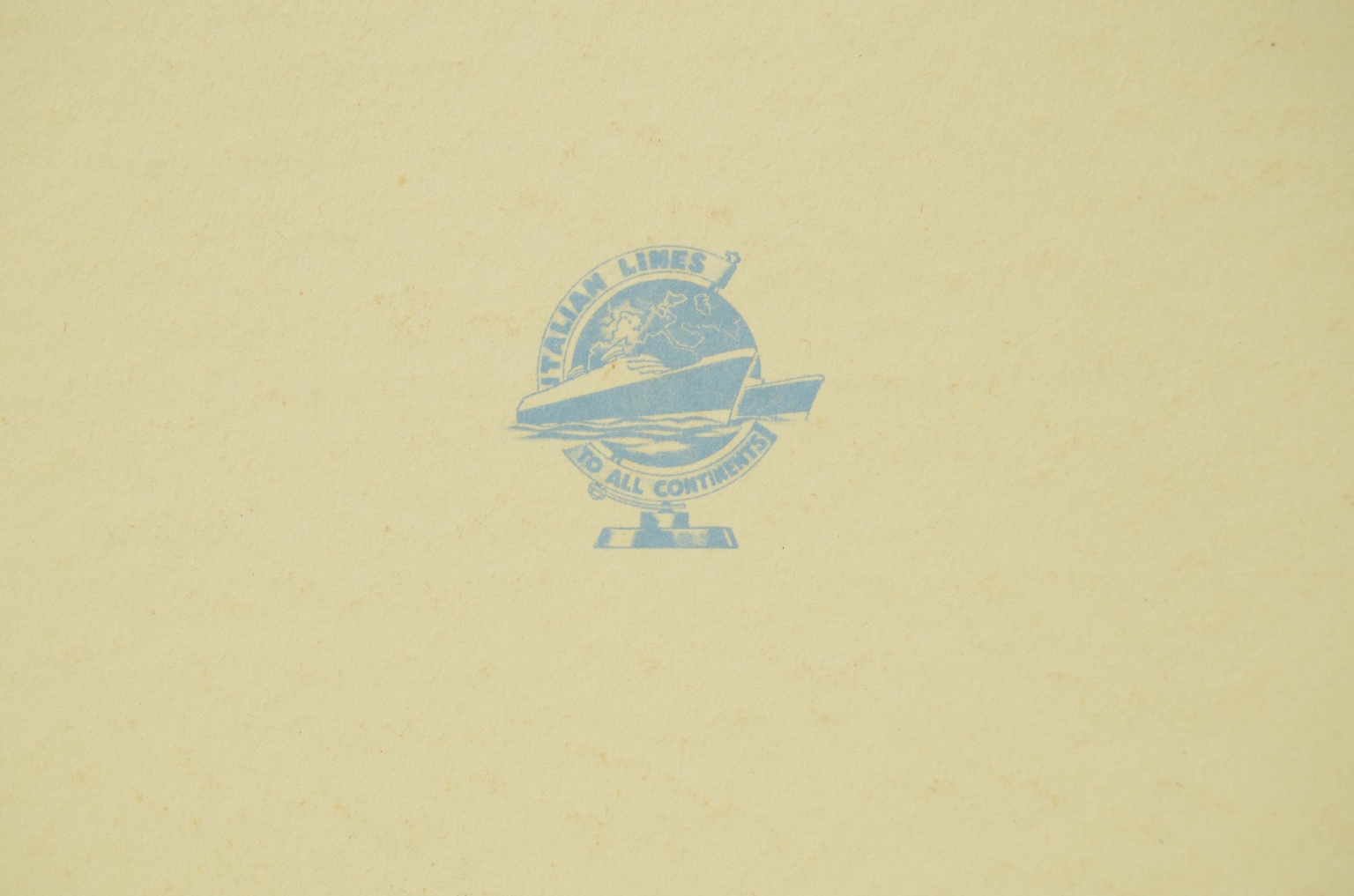 SS REX/R581-First Class Menu