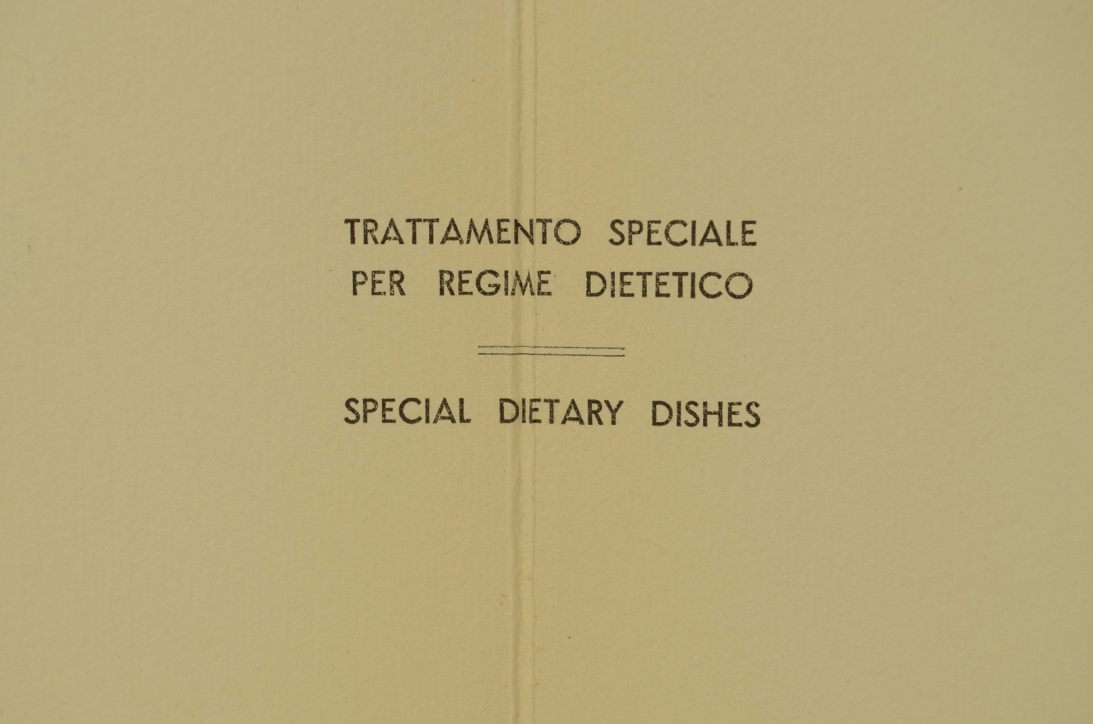 Transatlantico REX/R596-Menu Prima Classe