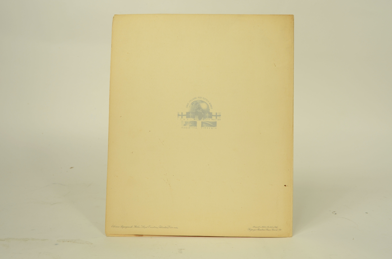 Transatlantico REX/R596-Menu Prima Classe