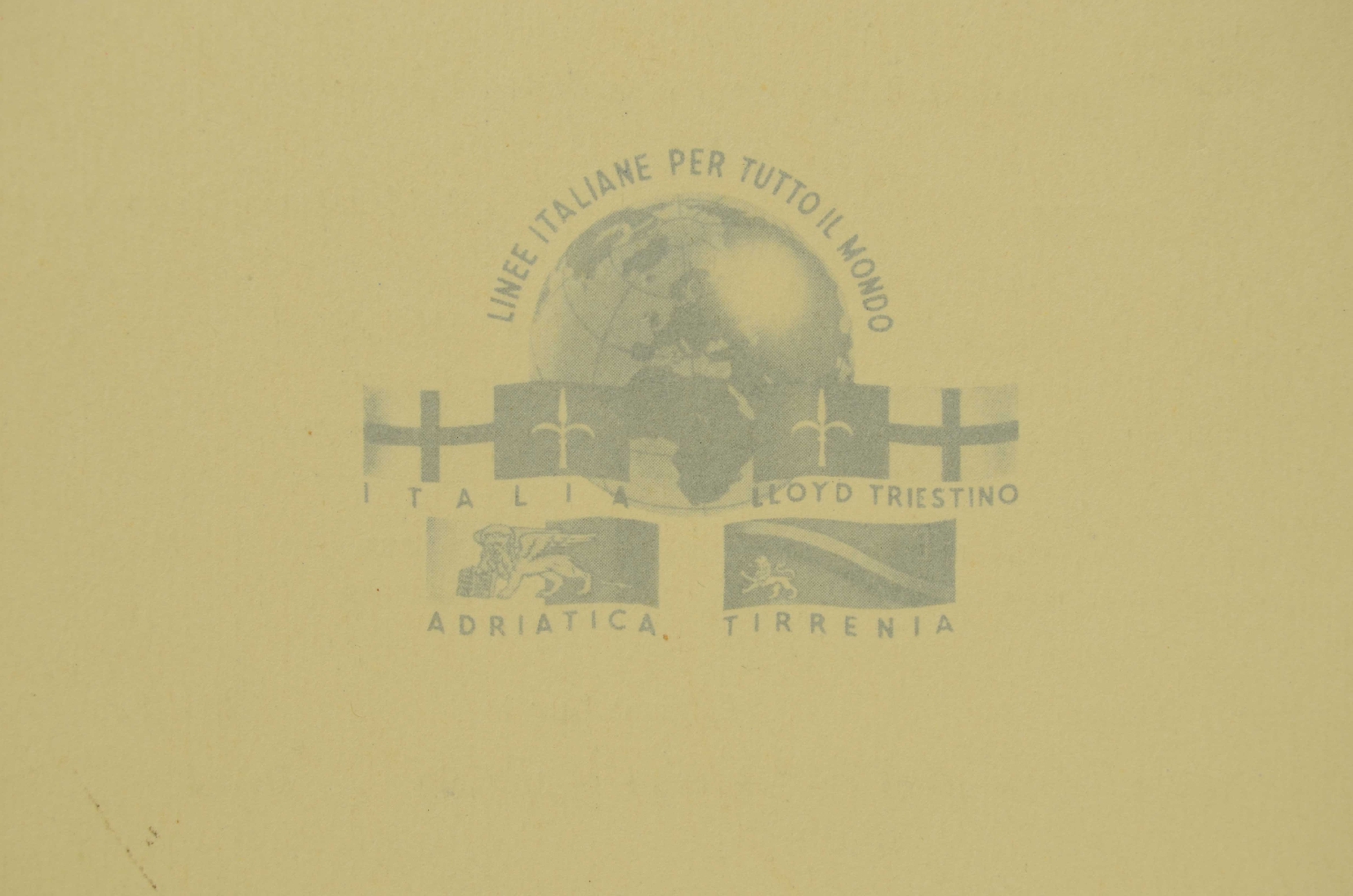 Transatlantico REX/R596-Menu Prima Classe