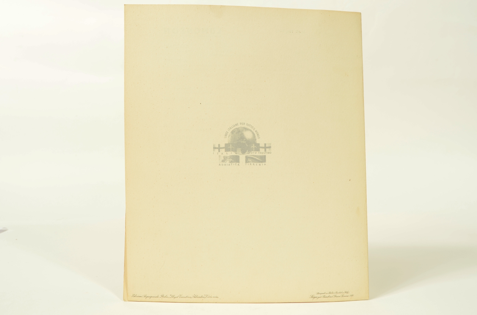 Transatlantico REX/R597-Menu Prima Classe REX