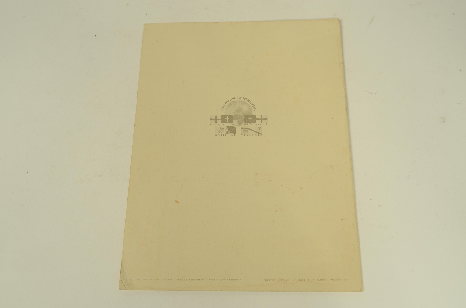 SS REX/R600-Menu for April 1940