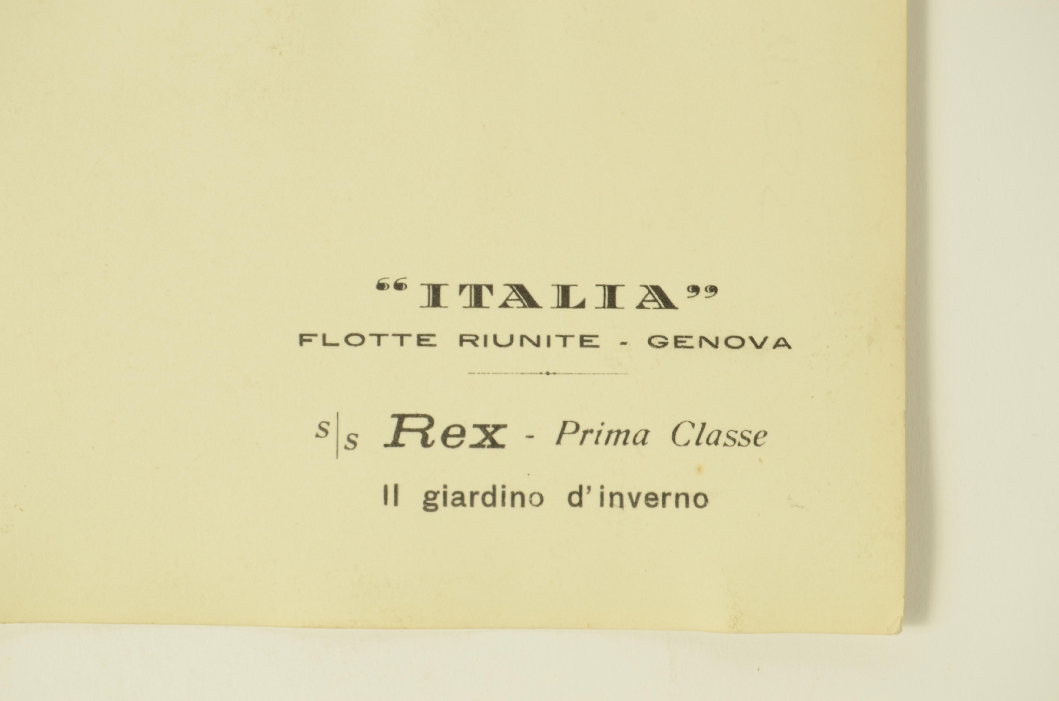 Transatlantico REX/R601-Foto Giardino Inverno