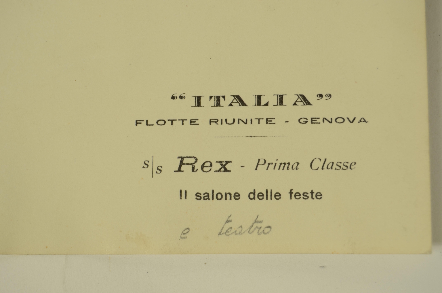 Transatlantico REX/R604-Foto Salone delle Feste
