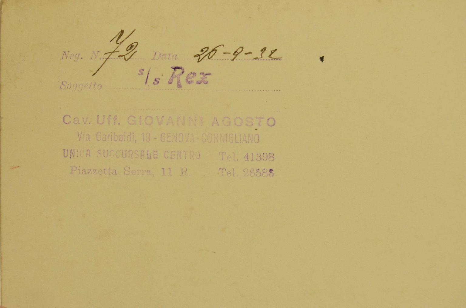 Transatlantico REX/R607-Grande foto REX