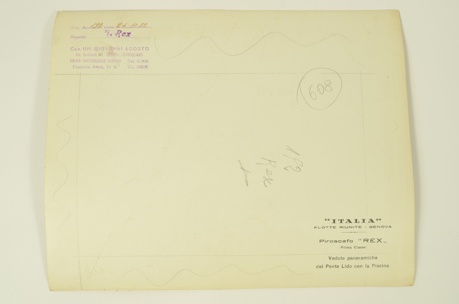 SS REX/R608-Photo Lido REX