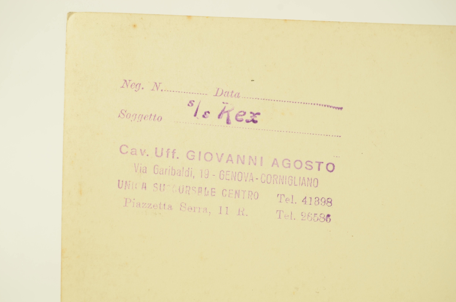 Transatlantico REX/R609-Foto Giardino Inverno