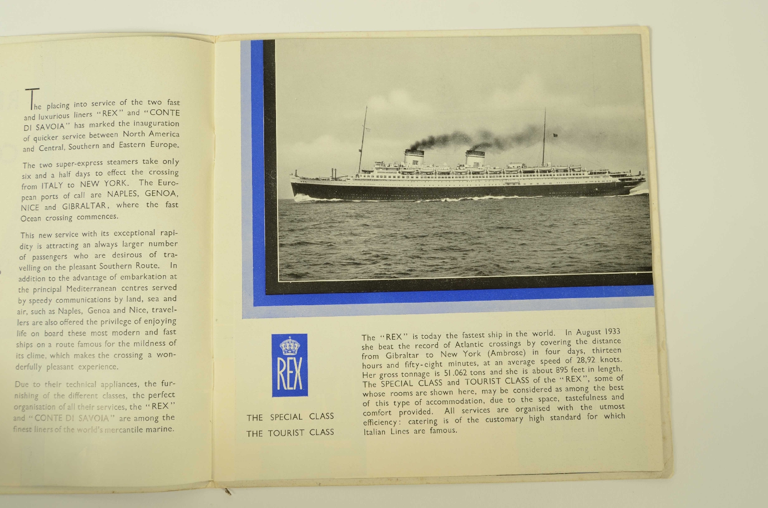 Transatlantico REX/R644-Brochure