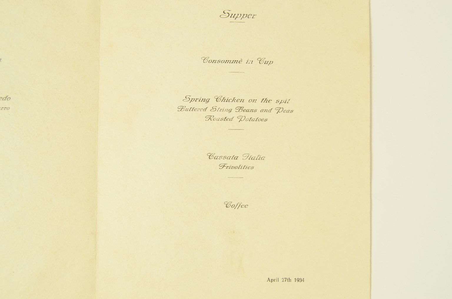 Transatlantico REX/R648-Menu Transatlantico REX