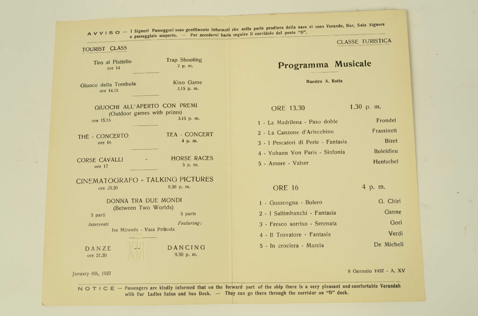 Transatlantico REX/R665-Poramma Musicale