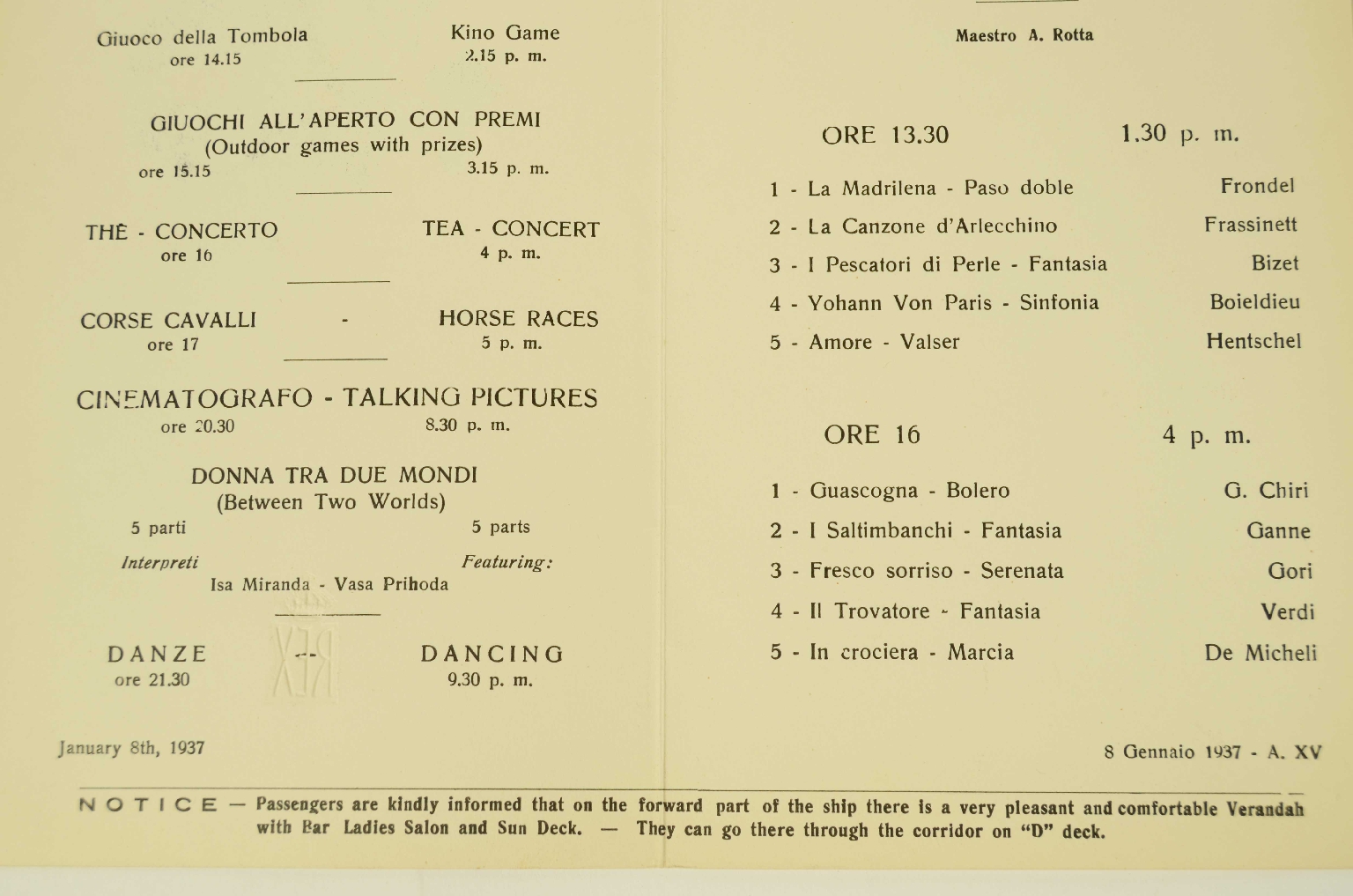 Transatlantico REX/R665-Poramma Musicale