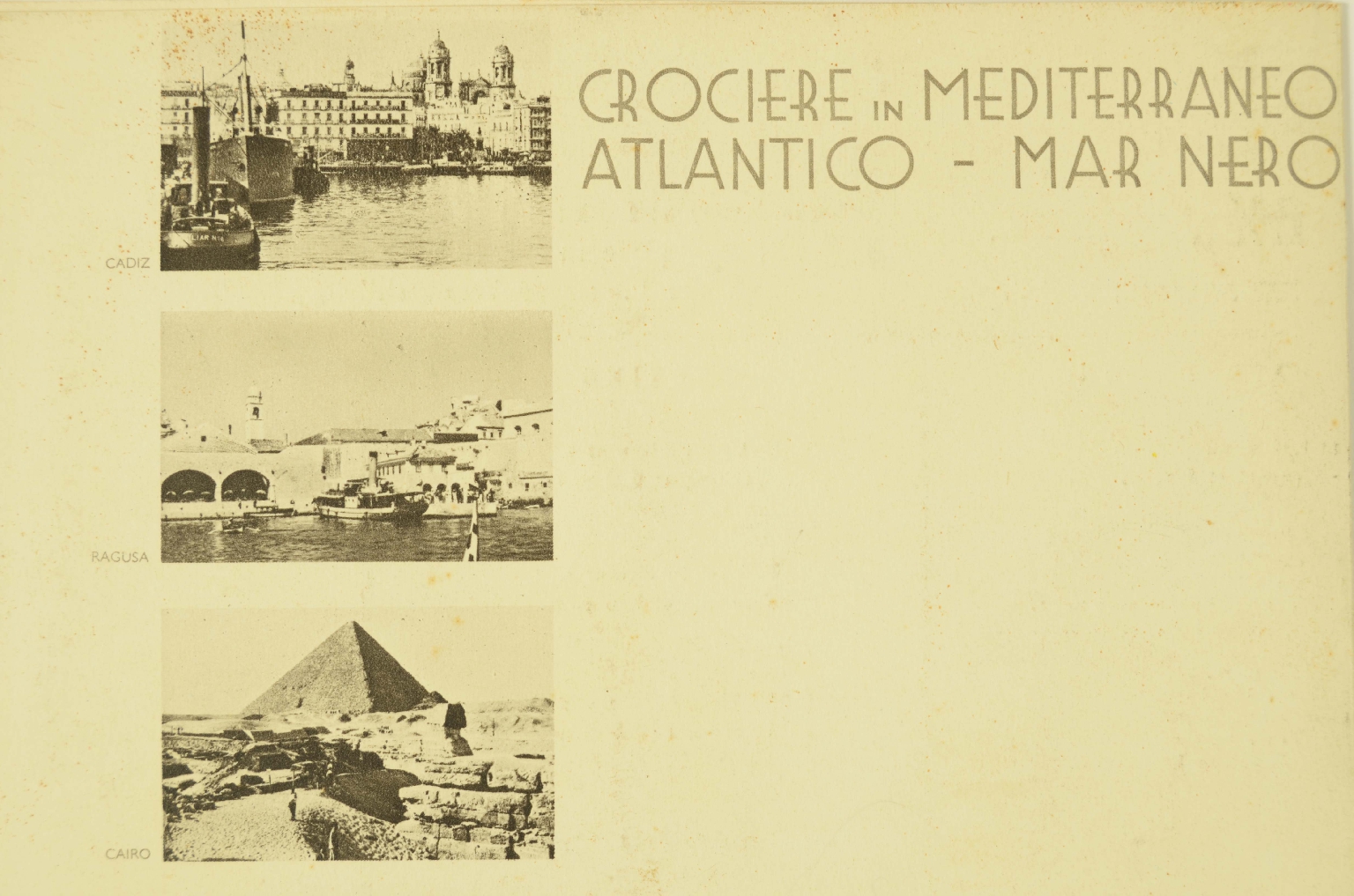 Transatlantico REX/R668-Programma Tempo Libero