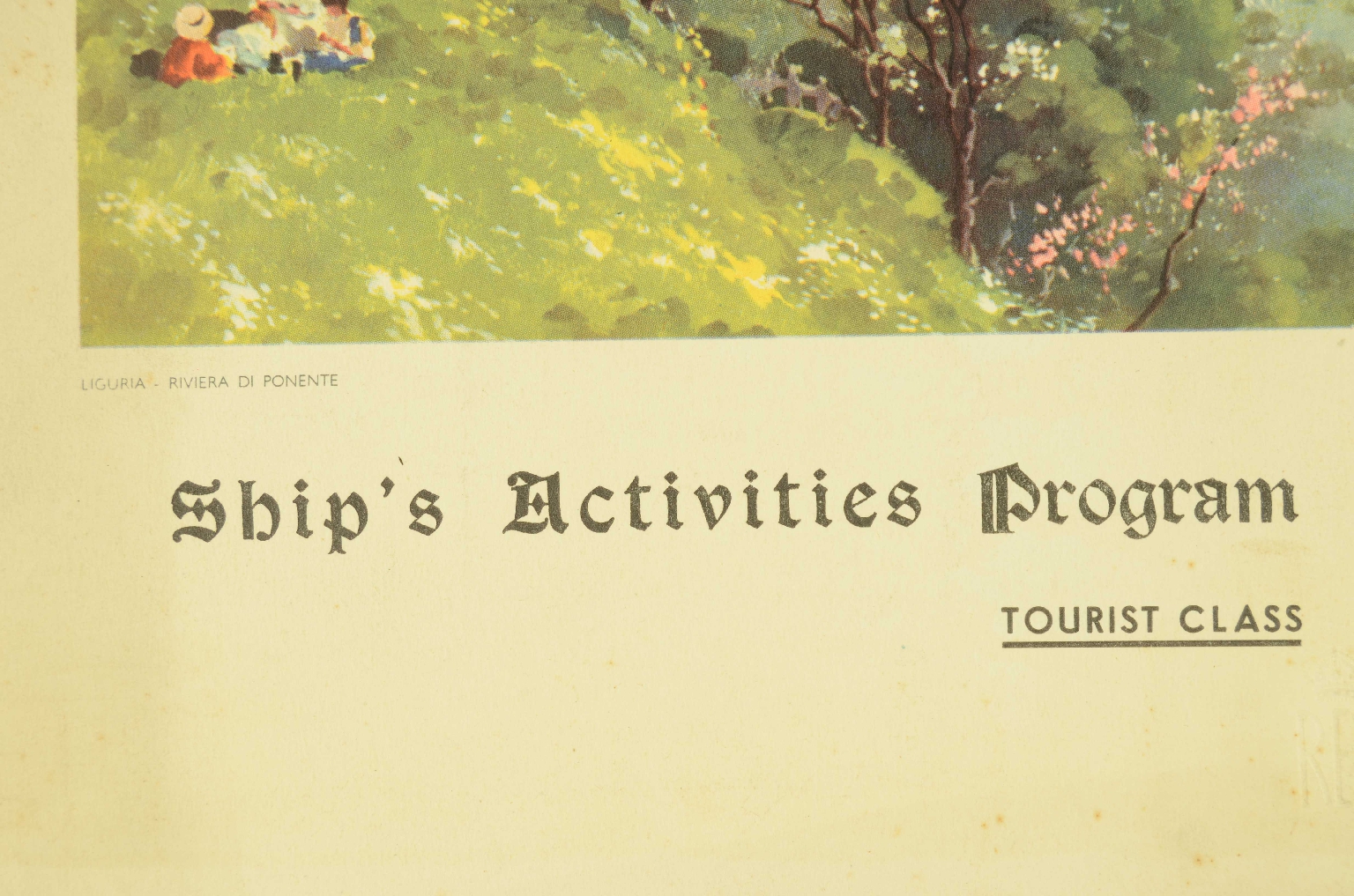 Transatlantico REX/R668-Programma Tempo Libero