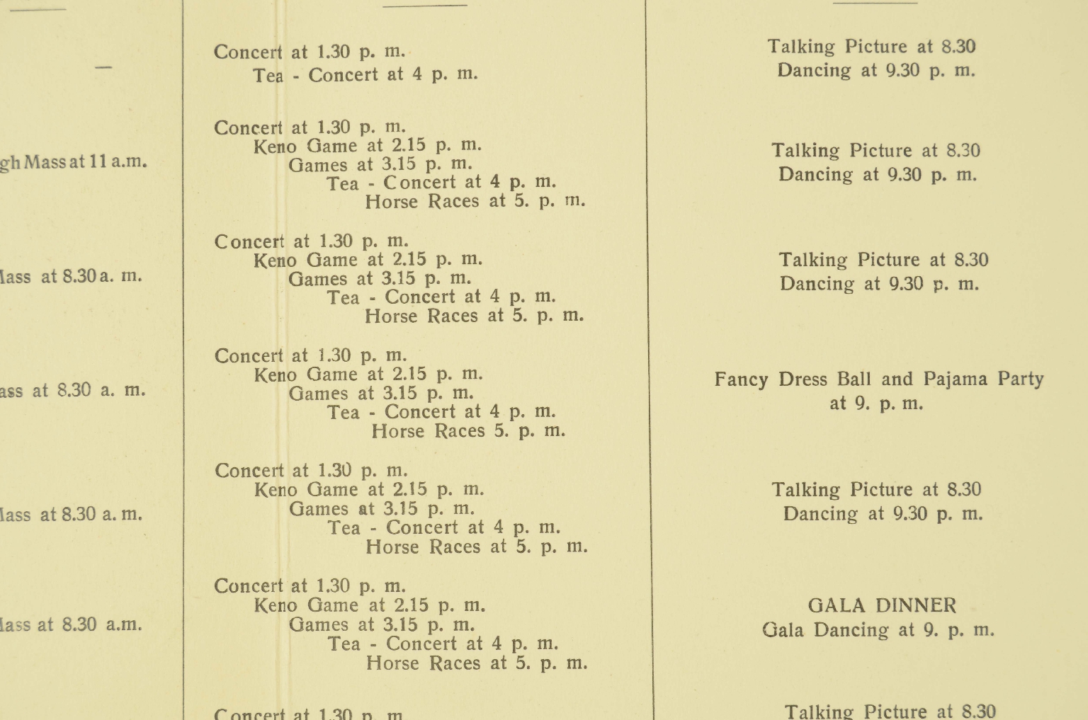 Transatlantico REX/R668-Programma Tempo Libero