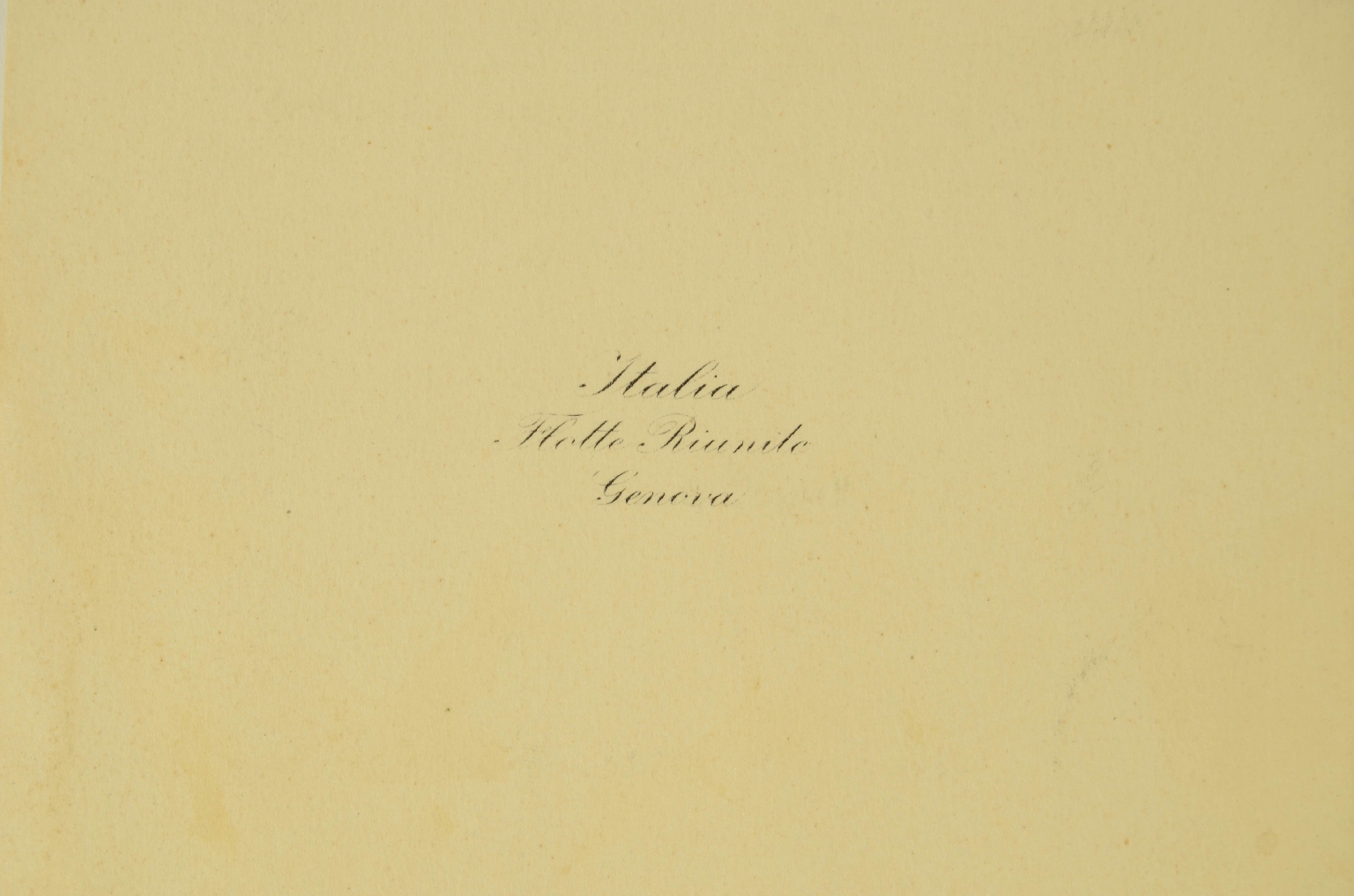 Transatlantico REX/R679-Menu Classe Turistica