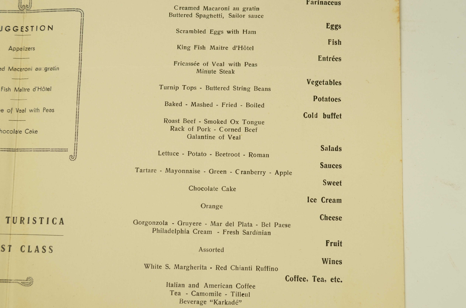 SS REX/R692-REX Menu