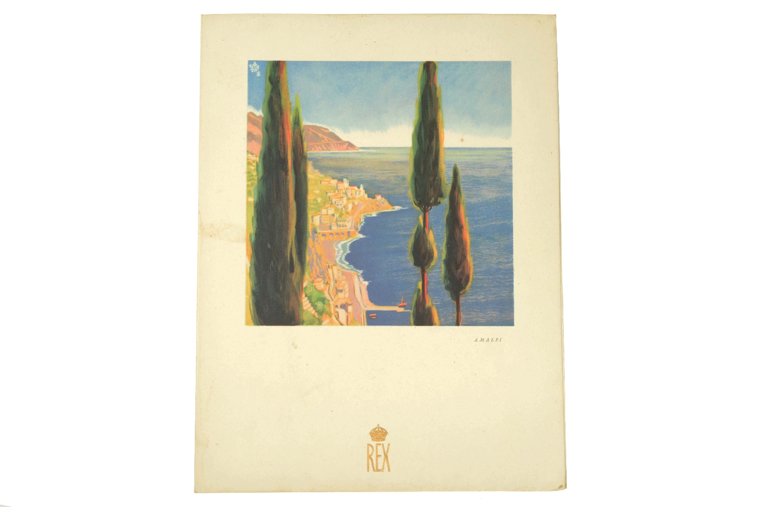 SS REX/R693-Turist Class Menu