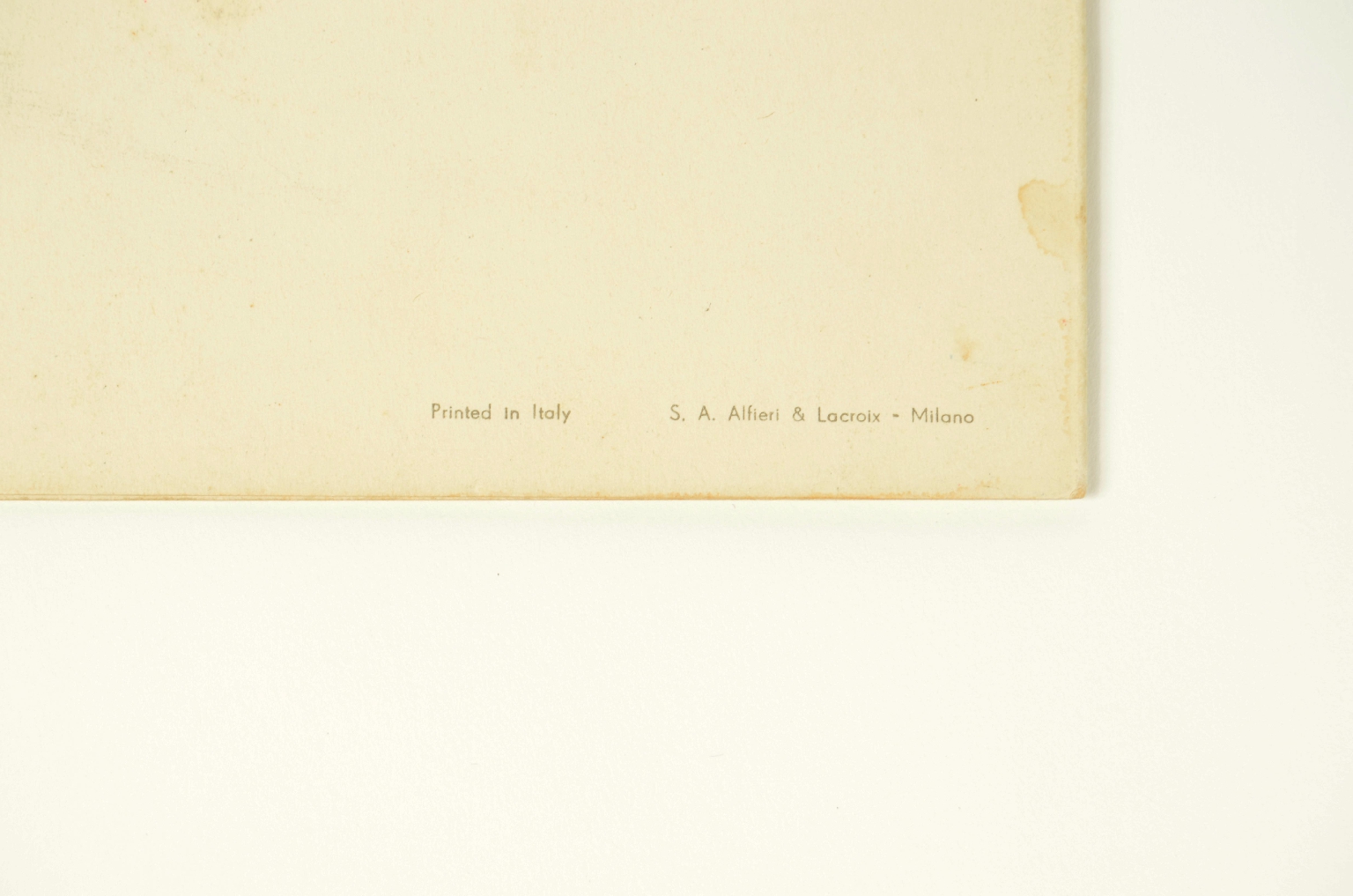 Transatlantico REX/R693-Menu Classe Turistica