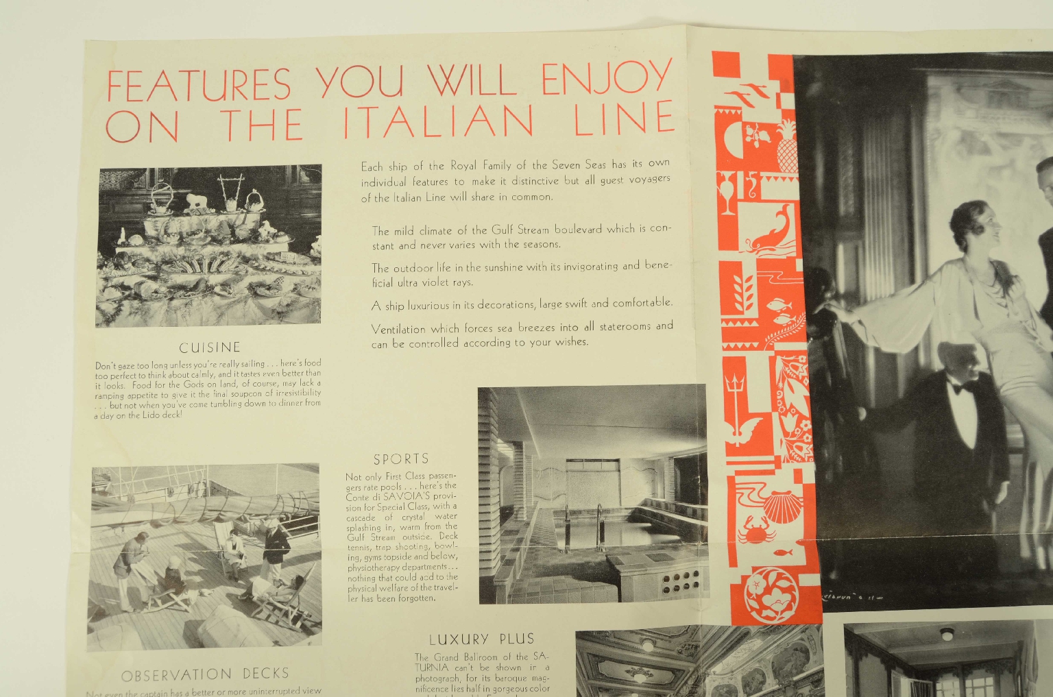 Transatlantico REX/R834-Pieghevole