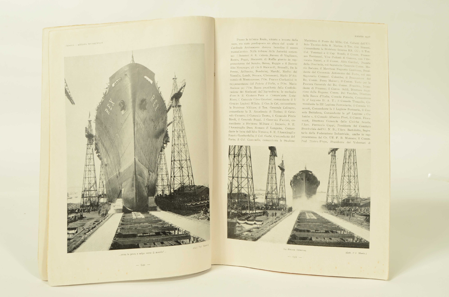 Transatlantico REX/R85-Rivista Genova