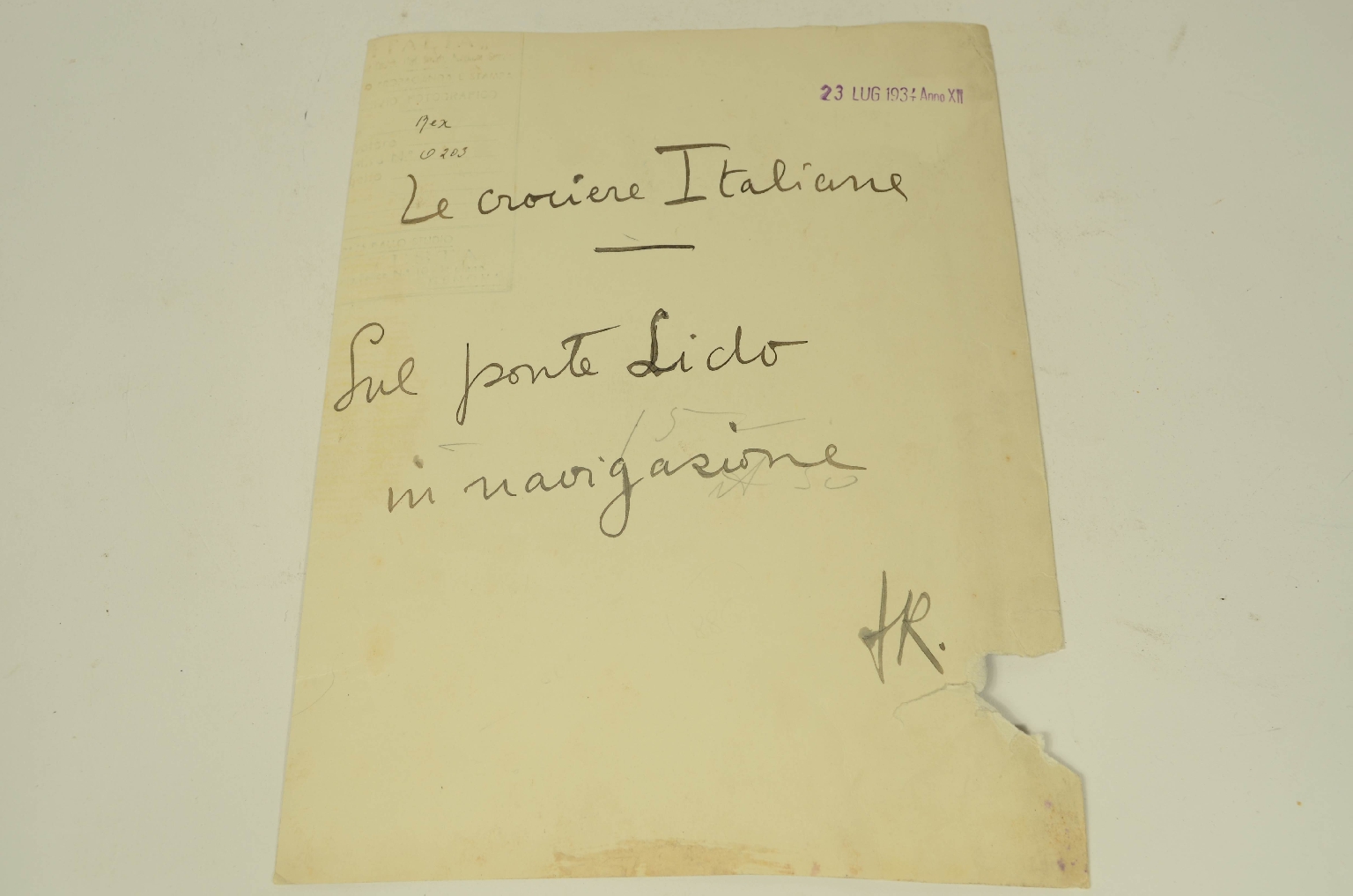 Transatlantico REX/R866-REX Foto Ponte Lido