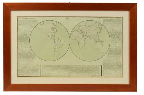 Antique geographic map